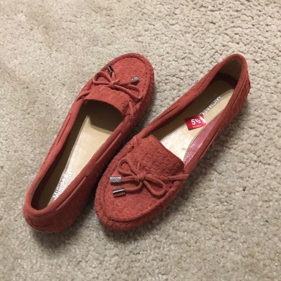 Michael Kors Daisy Moccasin Flats Cinnamons Suede - Picture 1 of 6